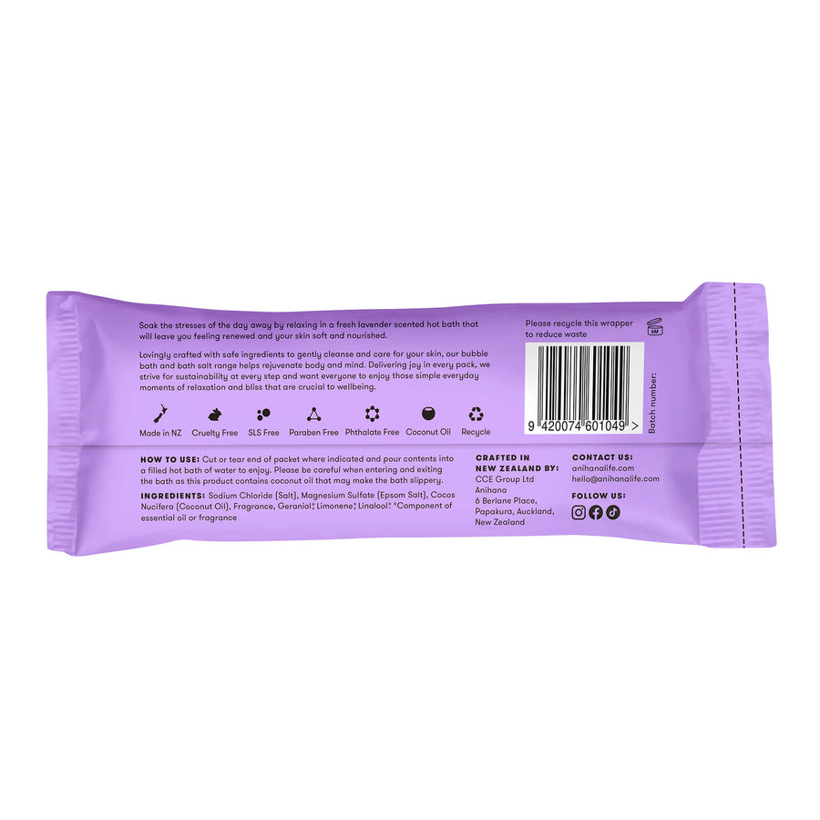 Lavender Love Relaxing Bath Salts 15-Pack