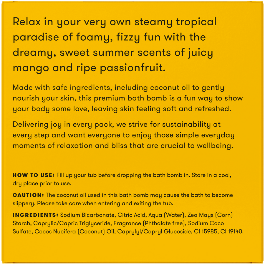 Mango Passion Heart Bath Bomb