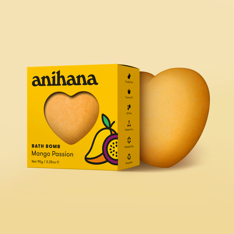 Mango Passion Heart Bath Bomb