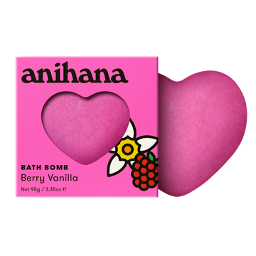 Berry Vanilla Heart Bath Bomb
