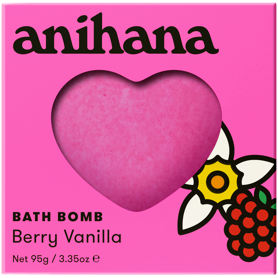 Berry Vanilla Heart Bath Bomb