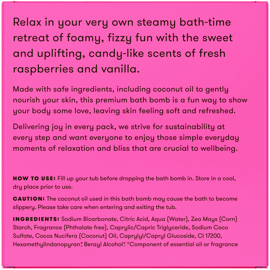 Berry Vanilla Heart Bath Bomb
