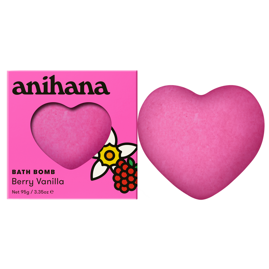 Berry Vanilla Heart Bath Bomb