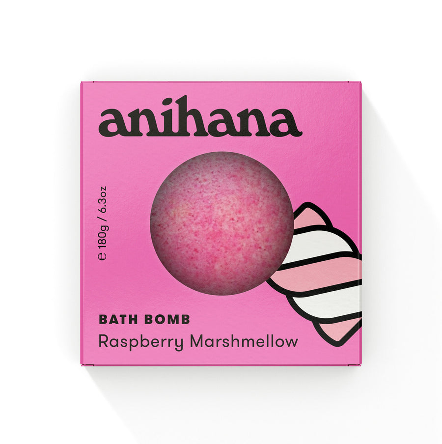 Raspberry Marshmallow Bath Bomb